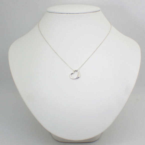 TIFFANY 925 open heart pendant necklace - Picture 2 of 10